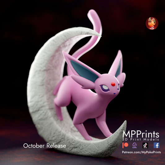 Moon Espeon Pokemon model/figurine(unpainted)