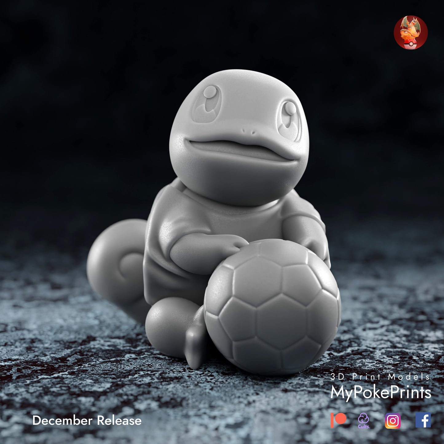 world cup pokemon figurine/model (unpainted)