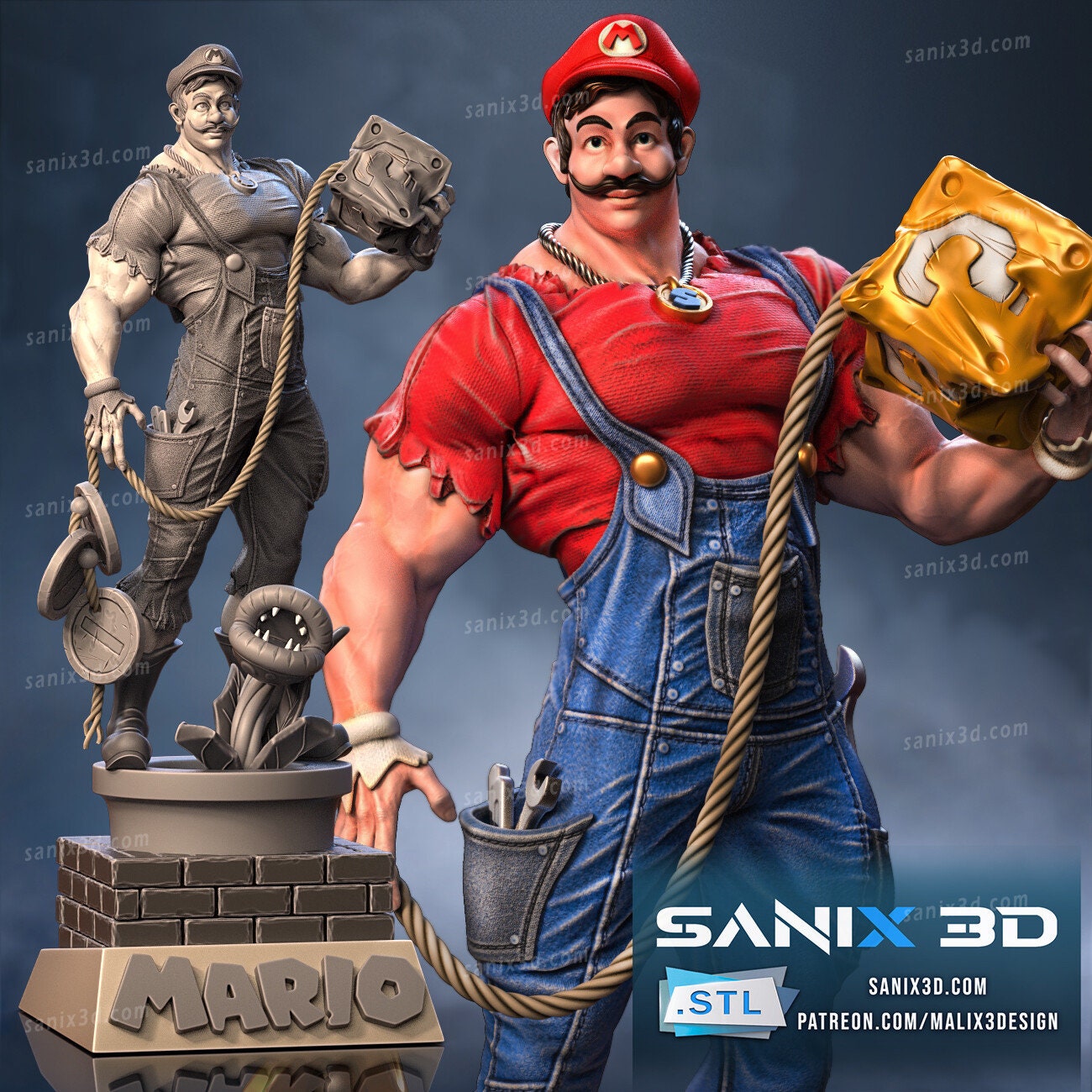 Buff Plumber model(unpainted)