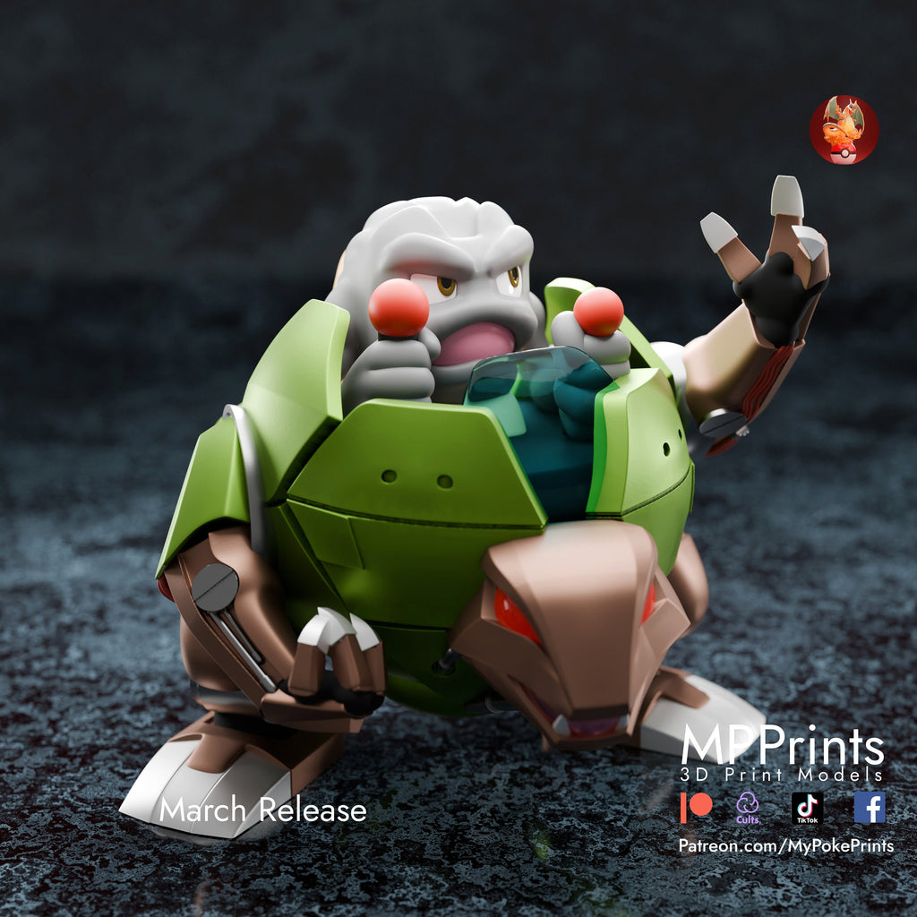 Robo Geodude model/figurine(unpainted) - Griffins3dfigurines