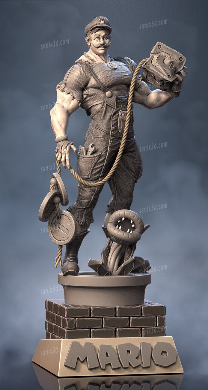 Buff Plumber model(unpainted)