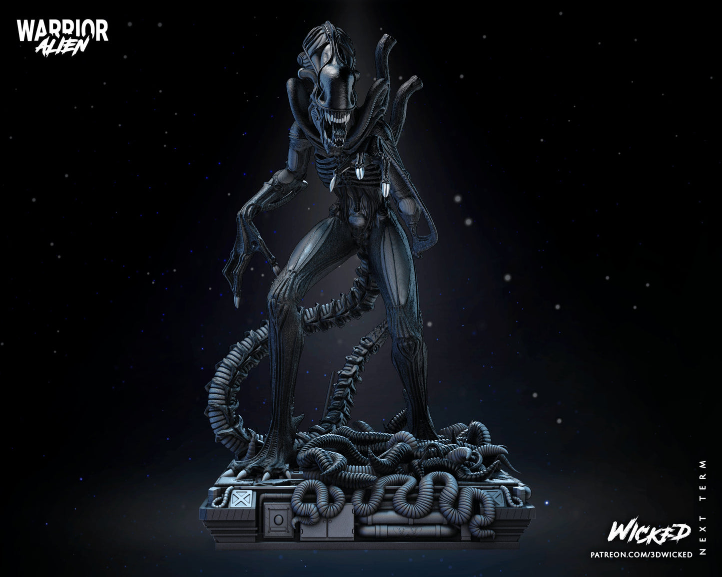 Alien Warrior figurine(unpainted)