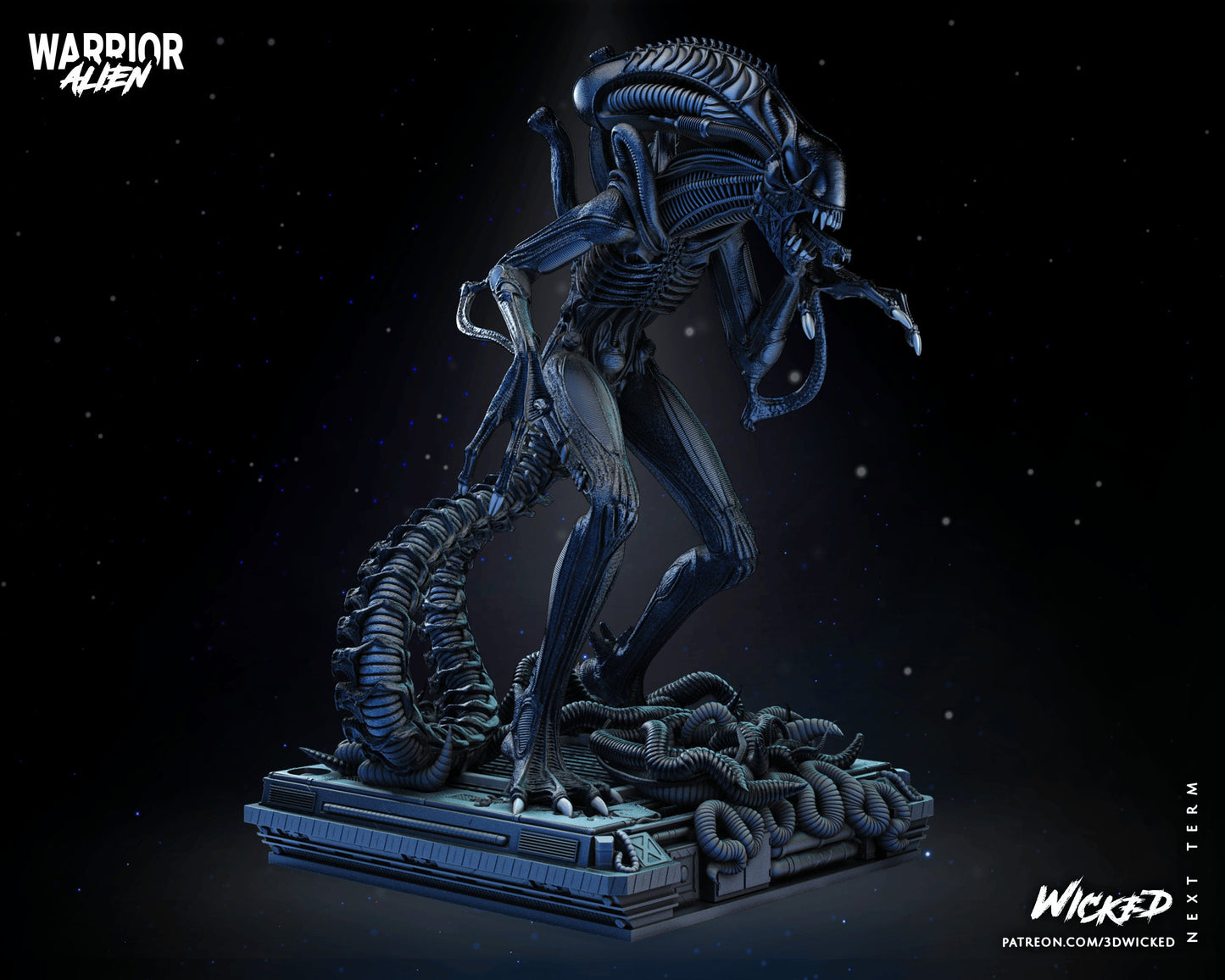 Alien Warrior figurine(unpainted)