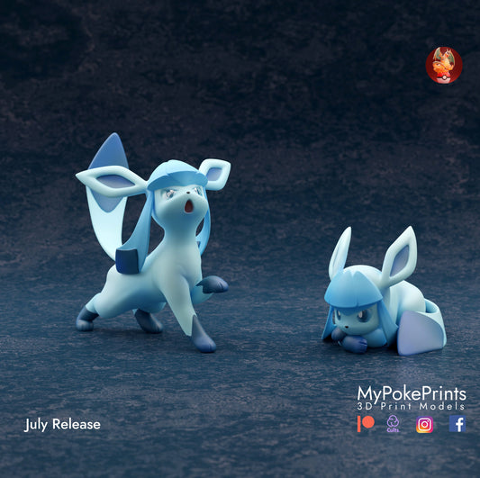 Glaceon Pokemon model/figurine (unpainted)