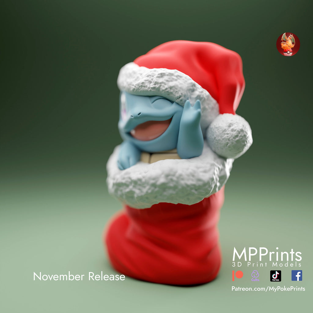 Stocking Squirtle model/figurine(unpainted) - Griffins3dfigurines