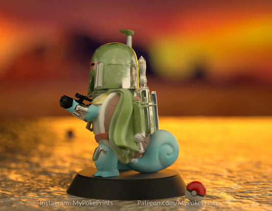 Squirtle Fett Pokemon figure/model (unpainted)