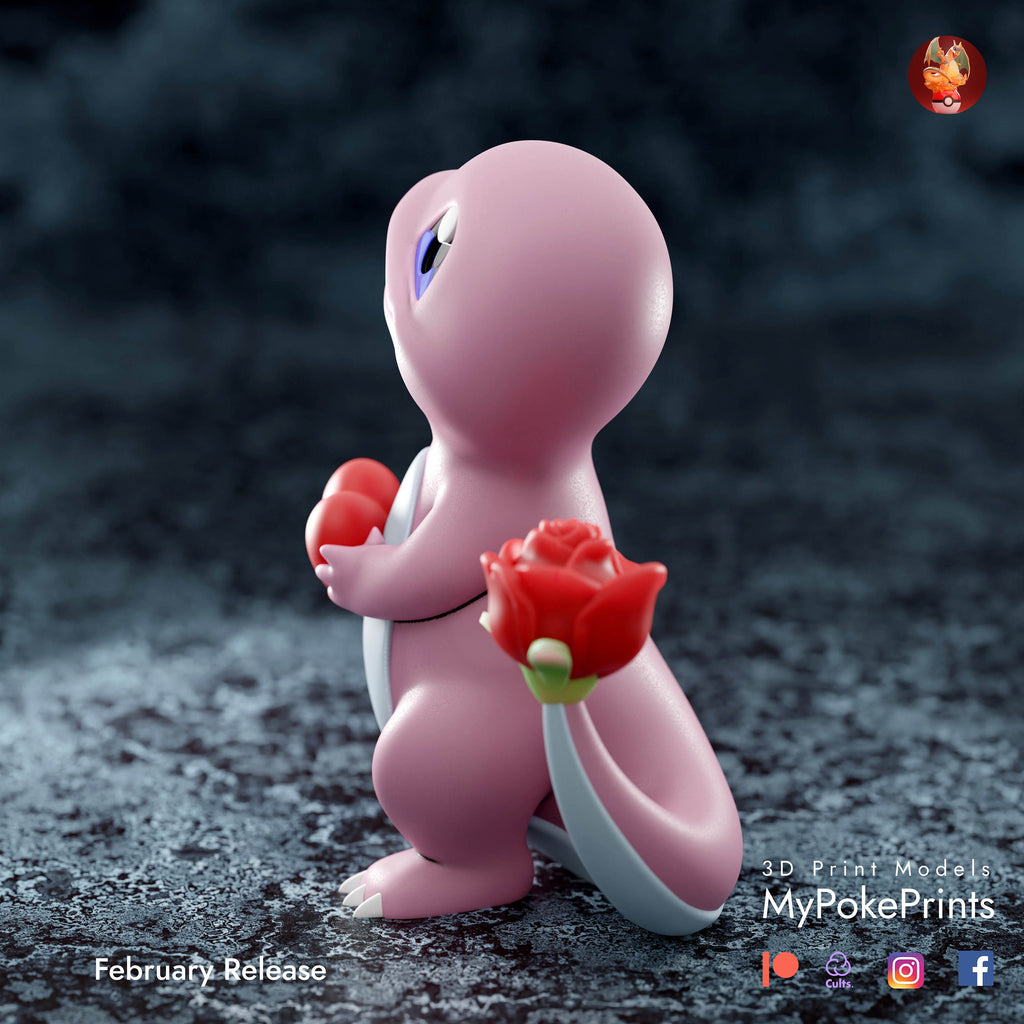 love charmander pokemon model/figurine (unpainted) - Griffins3dfigurines