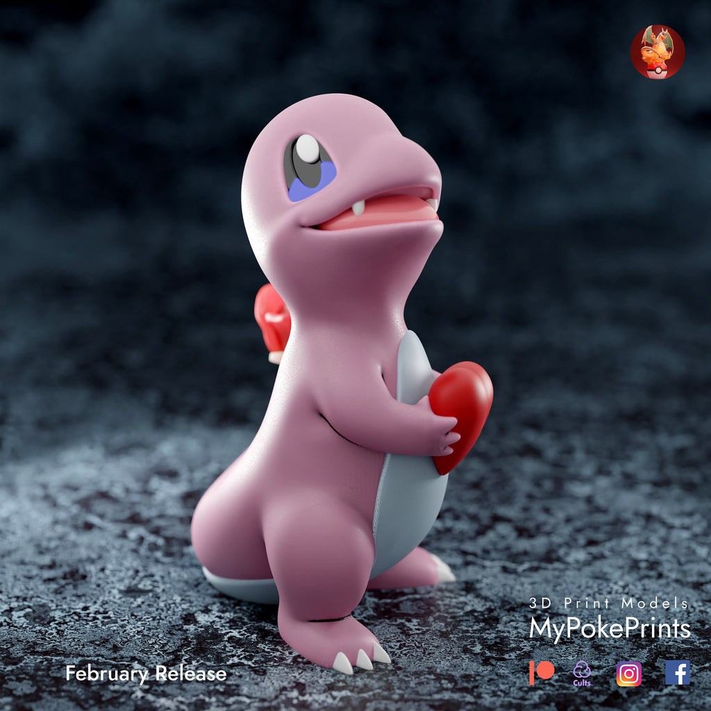love charmander pokemon model/figurine (unpainted) - Griffins3dfigurines