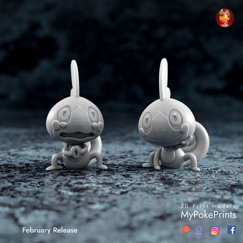 sobble pokemon model/figurine (unpainted) - Griffins3dfigurines