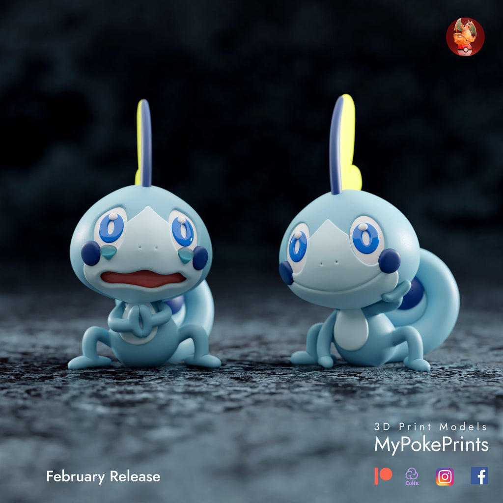 sobble pokemon model/figurine (unpainted) - Griffins3dfigurines