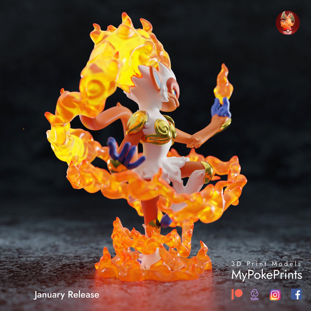 Infernape pokemon model/figurine (unpainted) - Griffins3dfigurines