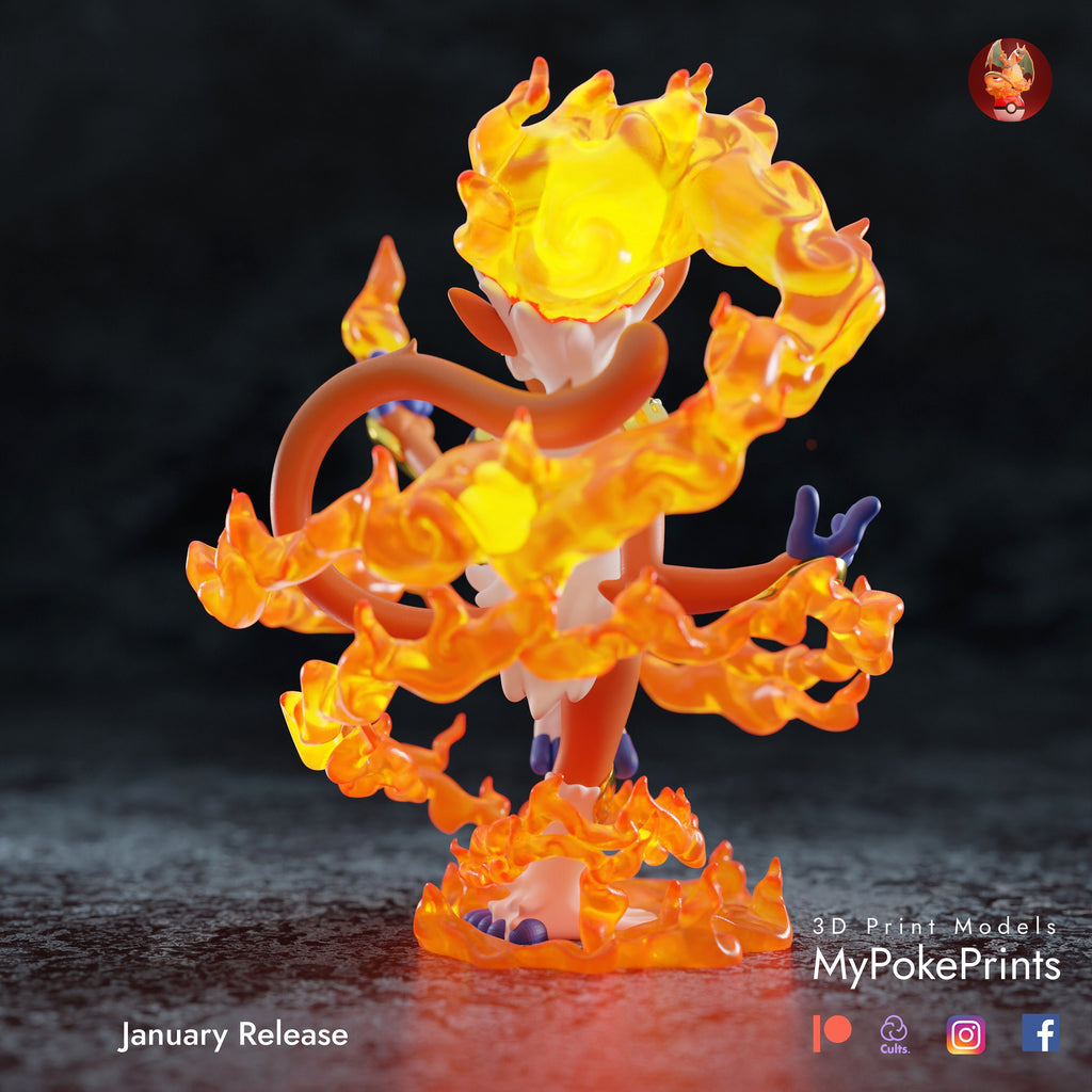 Infernape pokemon model/figurine (unpainted) - Griffins3dfigurines