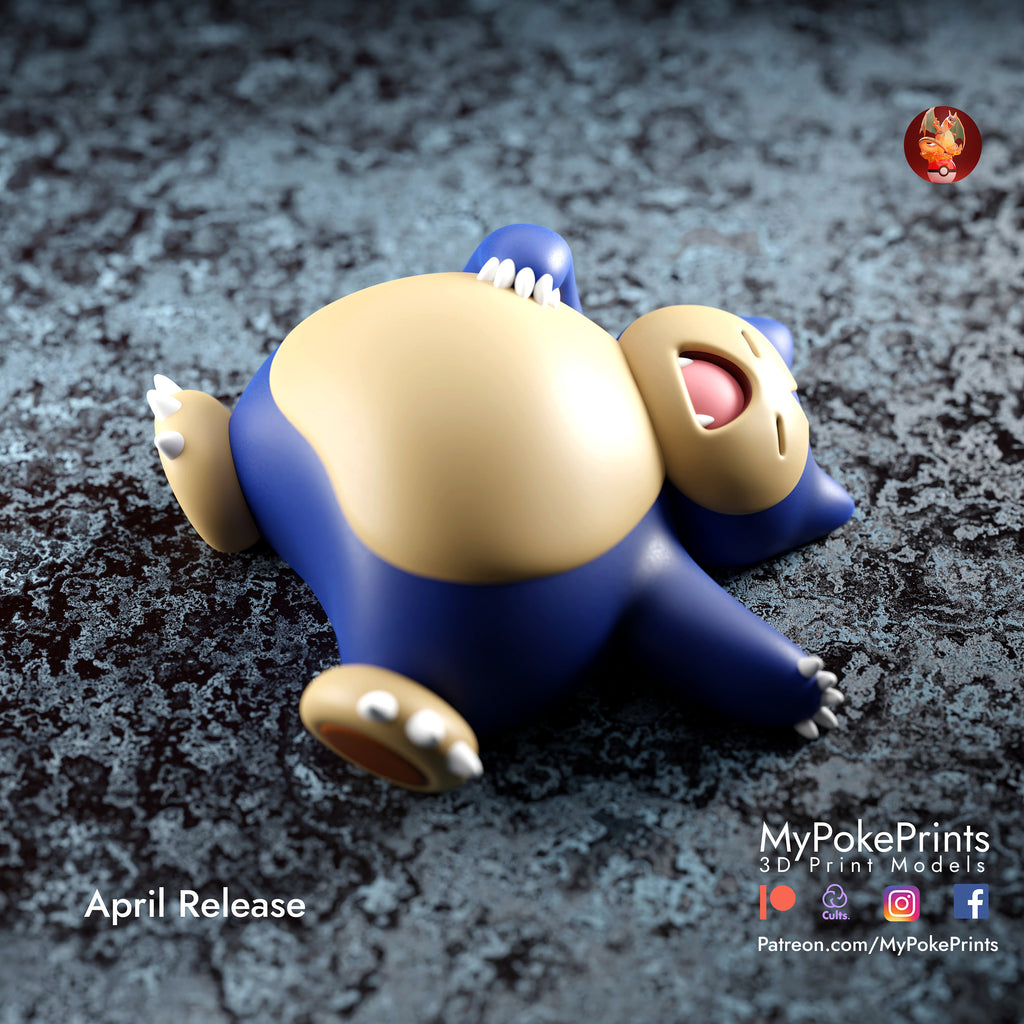 Snorlax Pokemon model/figurine(unpainted) - Griffins3dfigurines