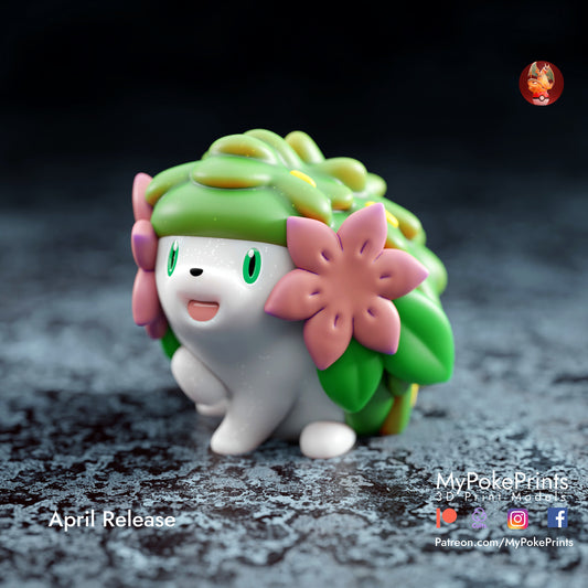 Shaymin hedgehog Pokemon model/figurine(unpainted)