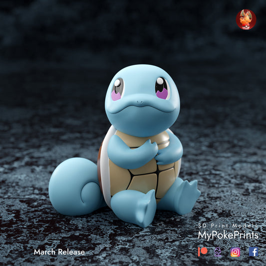 Squirtle Pokemon model/figurine (unpainted)