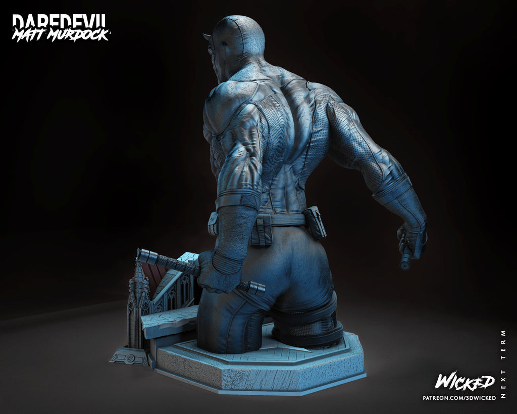 Blind hero bust (unpainted) - Griffins3dfigurines
