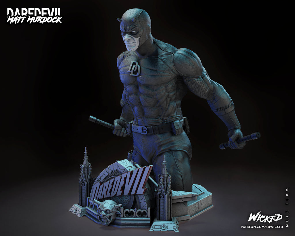 Blind hero bust (unpainted) - Griffins3dfigurines