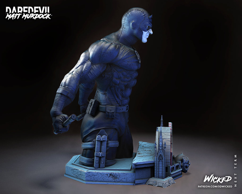 Blind hero bust (unpainted) - Griffins3dfigurines