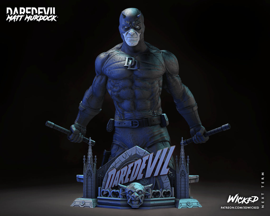 Blind hero bust (unpainted) - Griffins3dfigurines