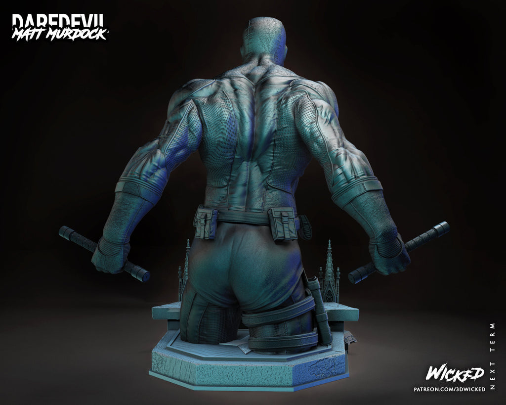 Blind hero bust (unpainted) - Griffins3dfigurines