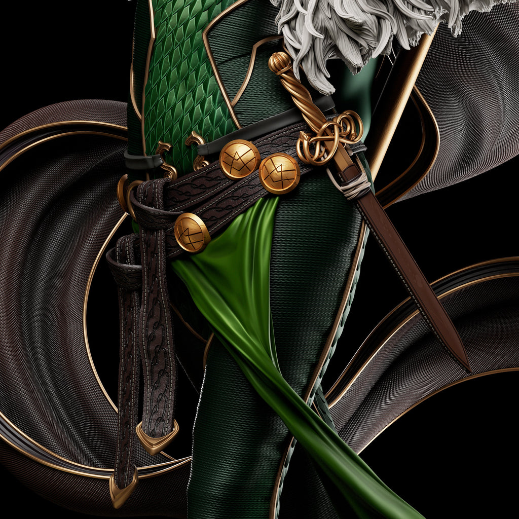 Lady Trickster model/figurine(unpainted) - Griffins3dfigurines