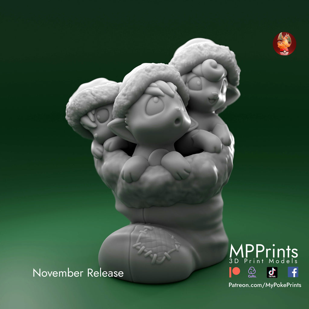 Stocking Vulpix model/figurine(unpainted) - Griffins3dfigurines