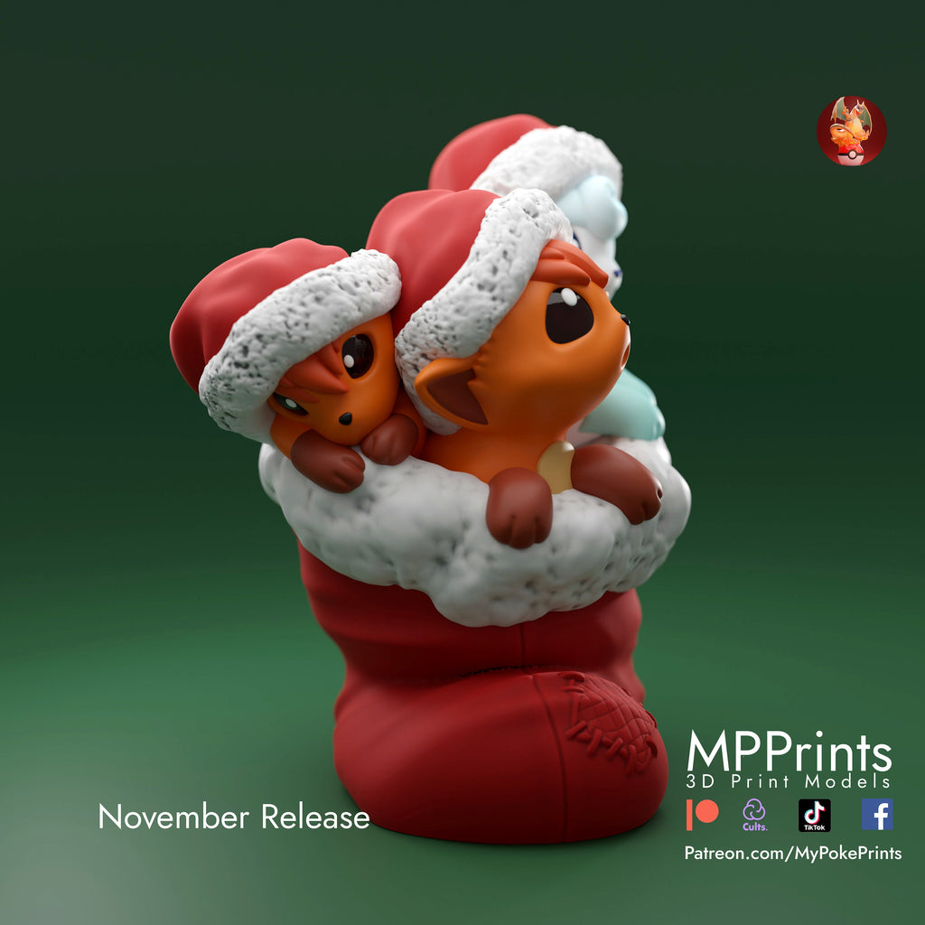 Stocking Vulpix model/figurine(unpainted) - Griffins3dfigurines