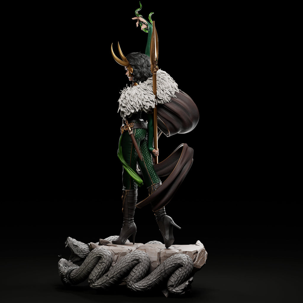 Lady Trickster model/figurine(unpainted) - Griffins3dfigurines