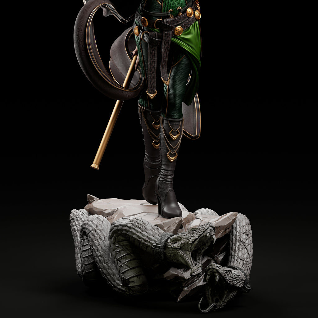 Lady Trickster model/figurine(unpainted) - Griffins3dfigurines