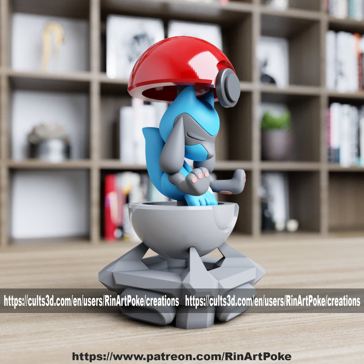 Riolu in a ball model/figurine(unpainted)