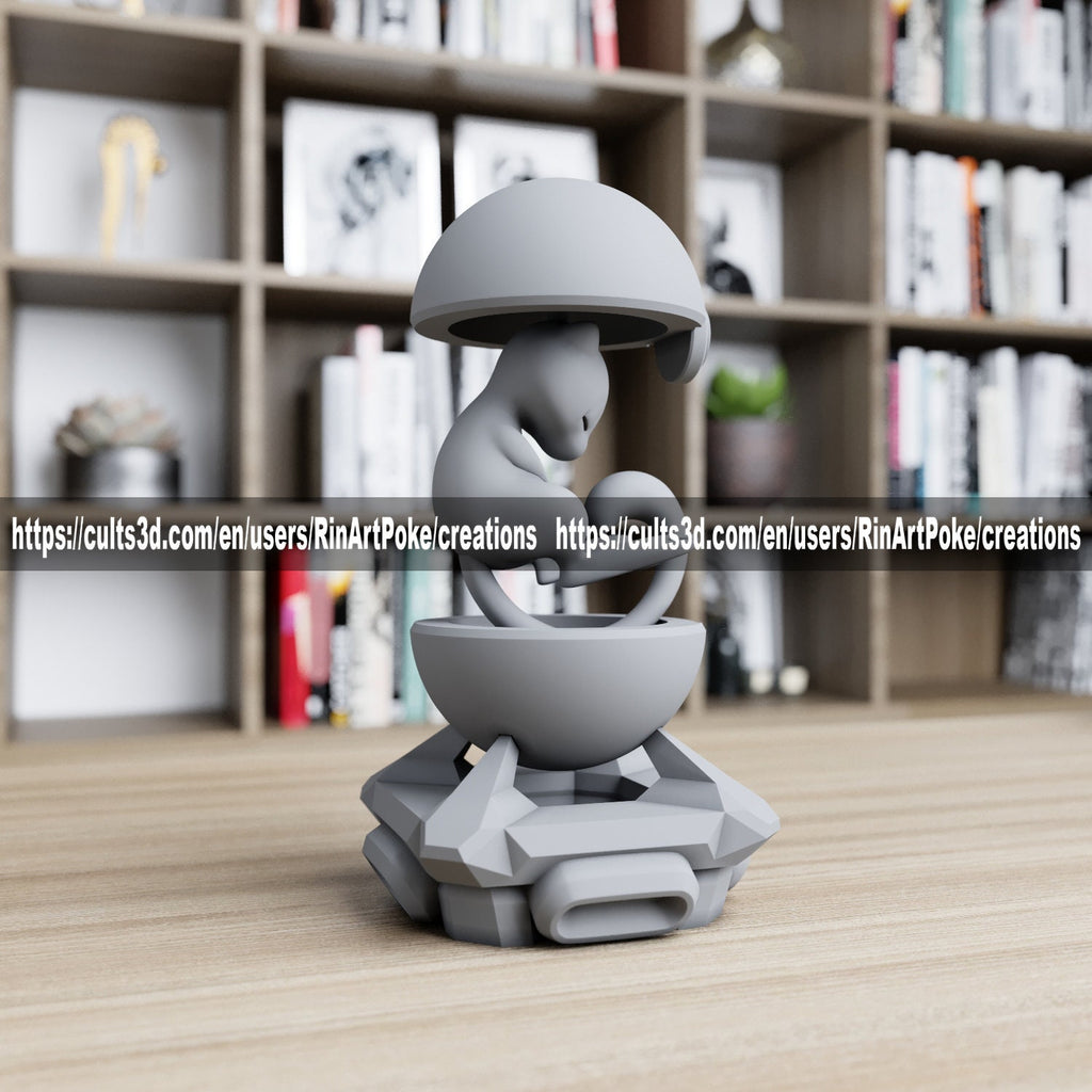 Mew in a ball model/figurine(unpainted) - Griffins3dfigurines