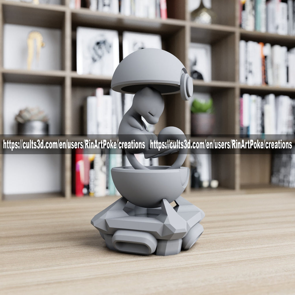 Mew in a ball model/figurine(unpainted) - Griffins3dfigurines
