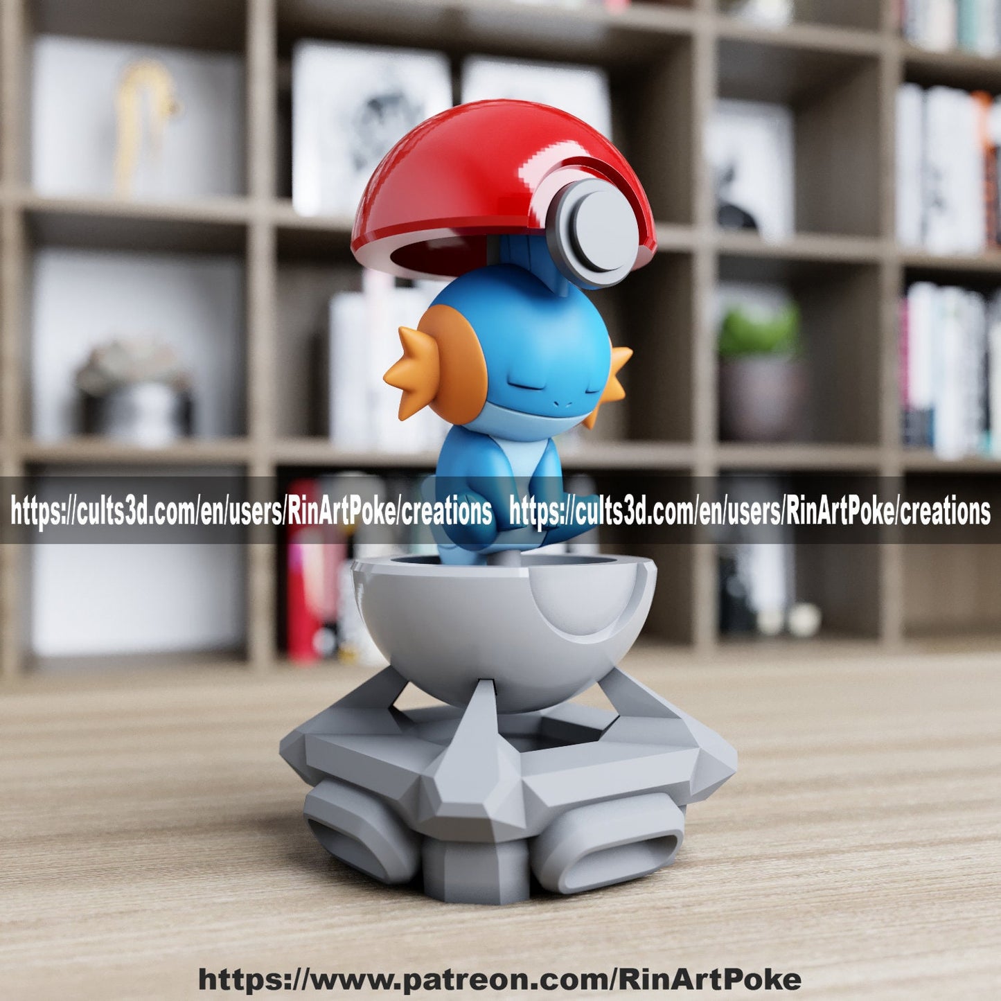 Mudkip in a ball model/figurine(unpainted)