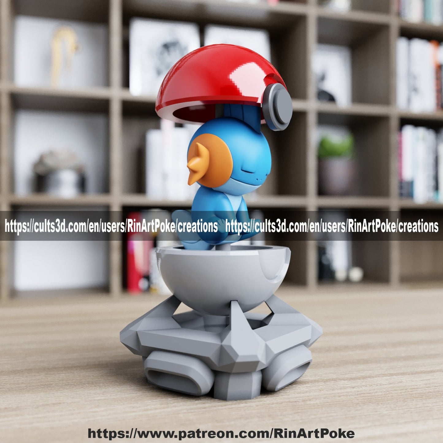 Mudkip in a ball model/figurine(unpainted)