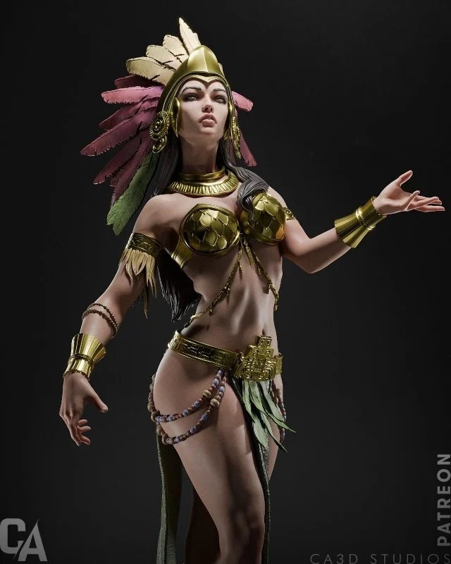 Aztec princess model/figurine(unpainted)