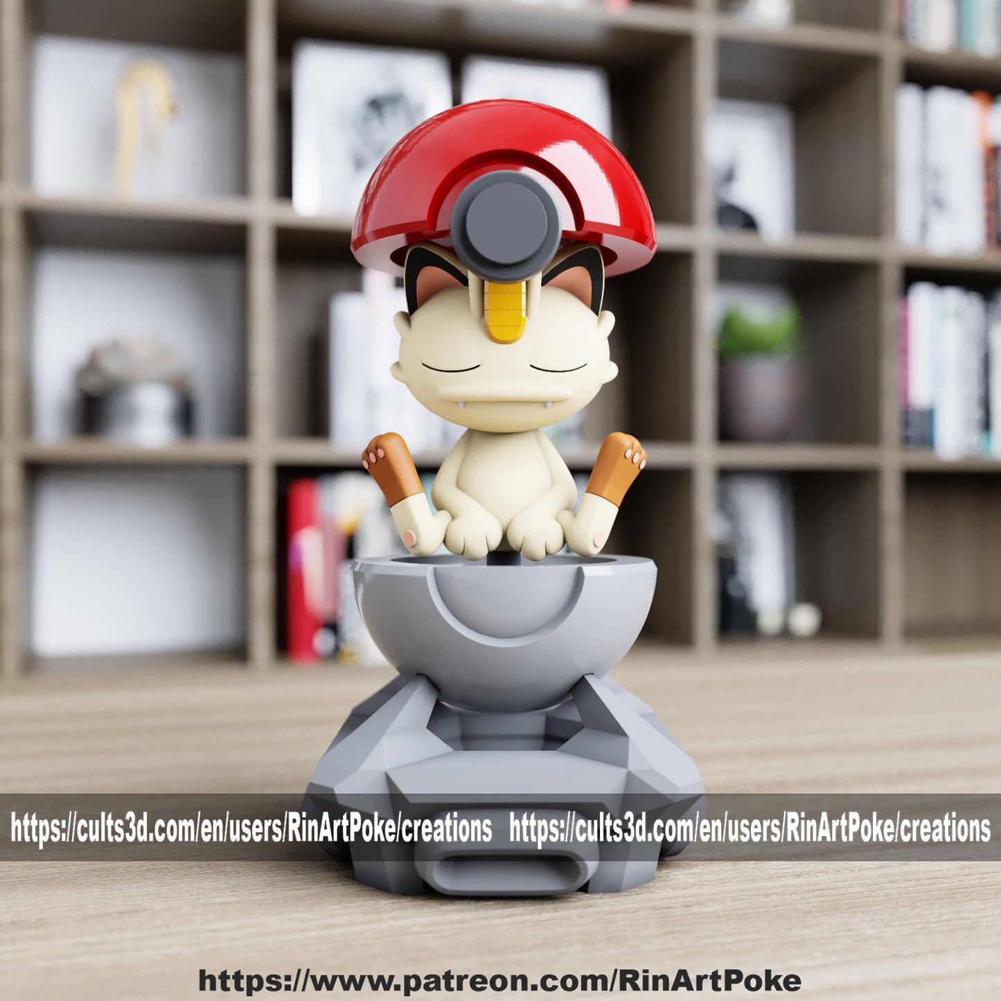 Meowth in a ball model/figurine(unpainted)