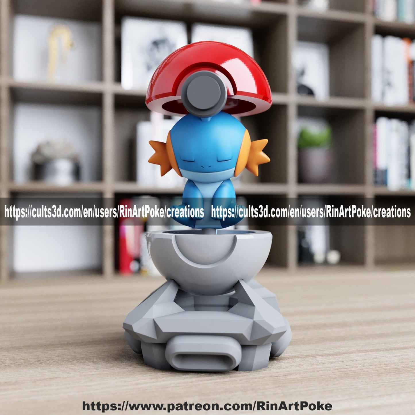 Mudkip in a ball model/figurine(unpainted)