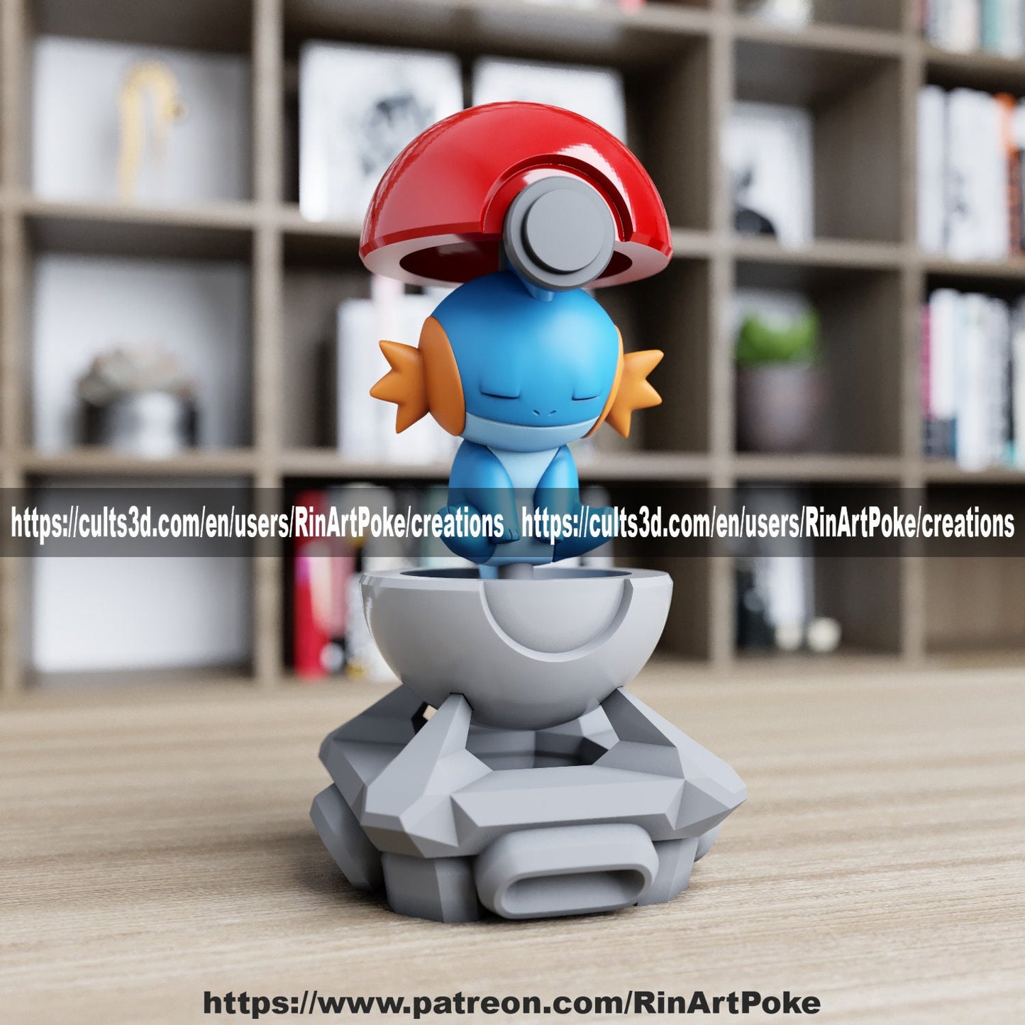 Mudkip in a ball model/figurine(unpainted)