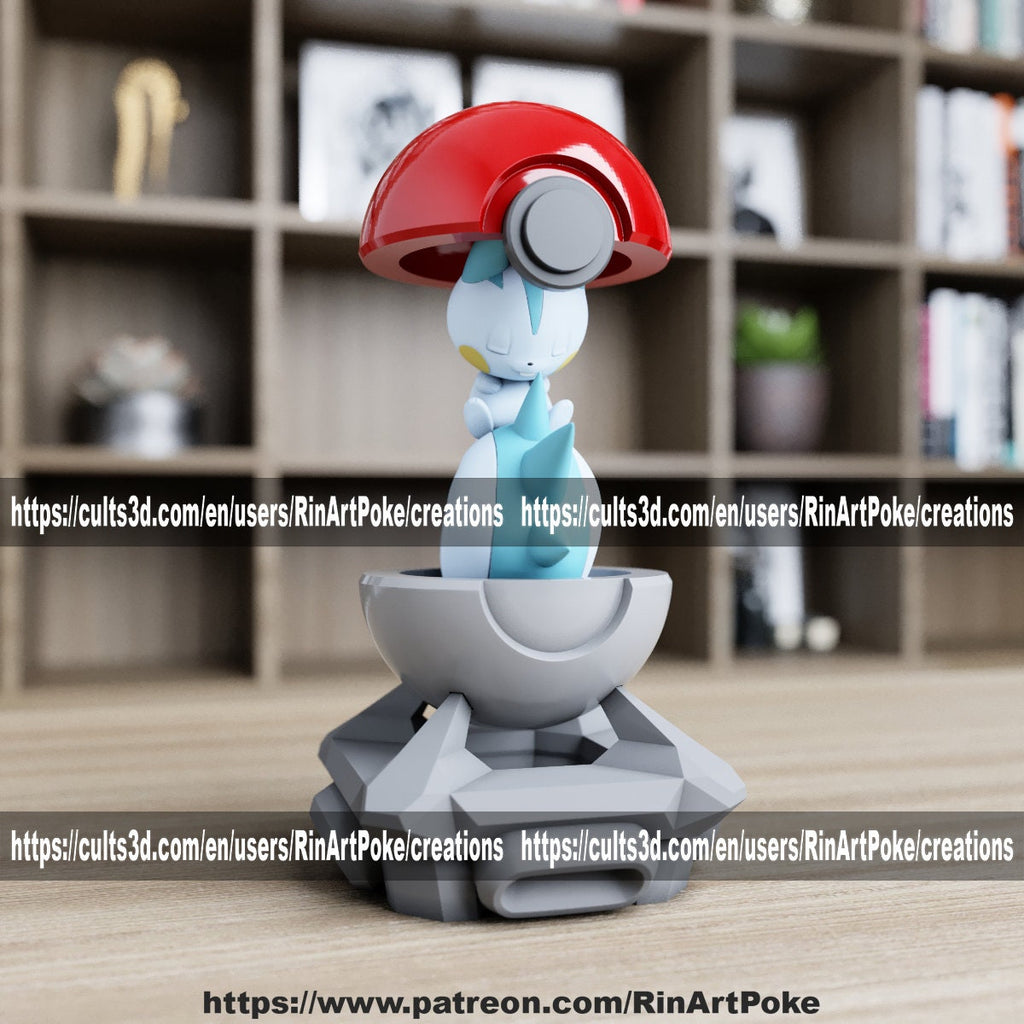 Pachirisu in a ball model/figurine(unpainted) - Griffins3dfigurines