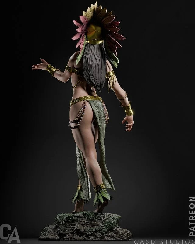 Aztec princess model/figurine(unpainted) - Griffins3dfigurines