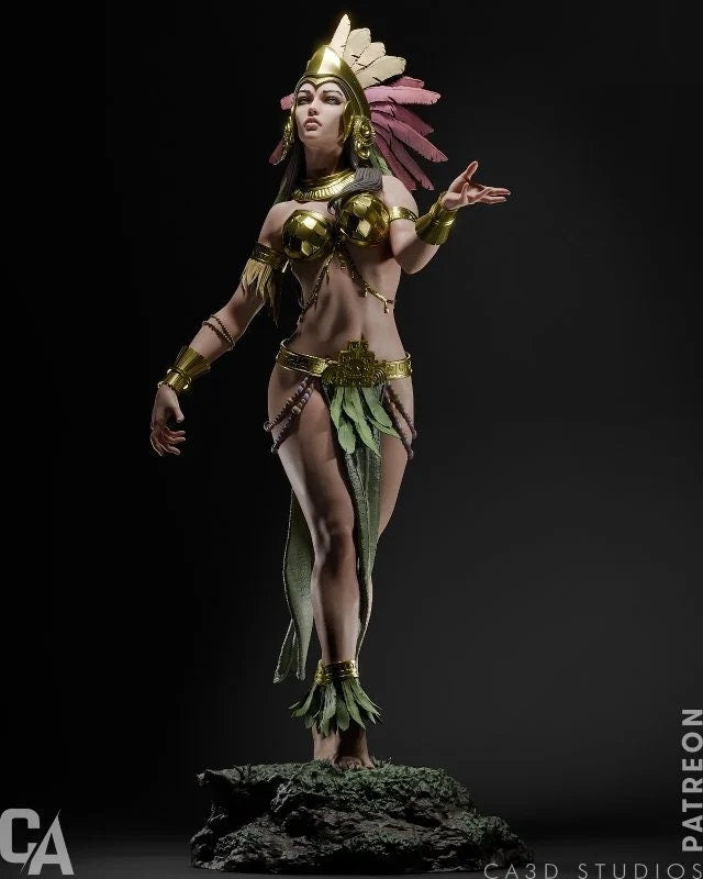 Aztec princess model/figurine(unpainted) - Griffins3dfigurines
