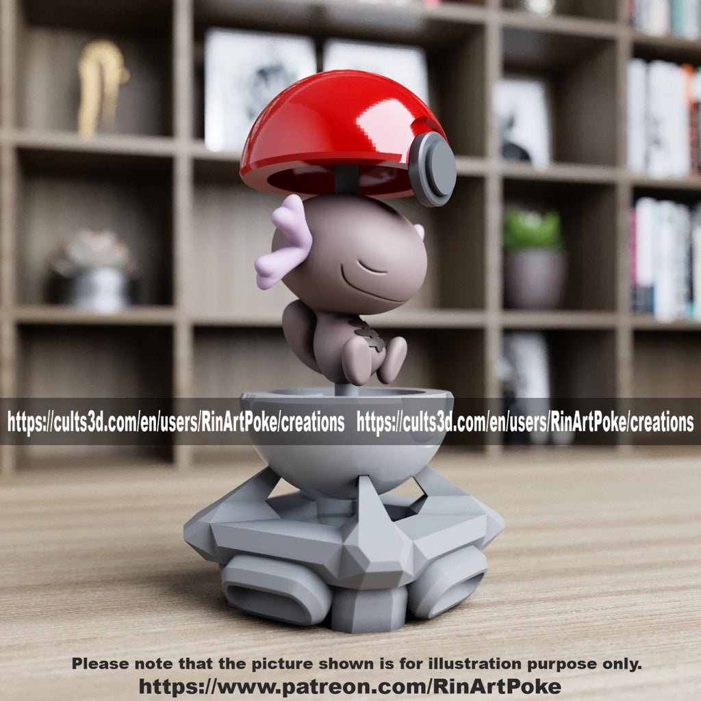 Wooper ball model/figurine(unpainted) - Griffins3dfigurines