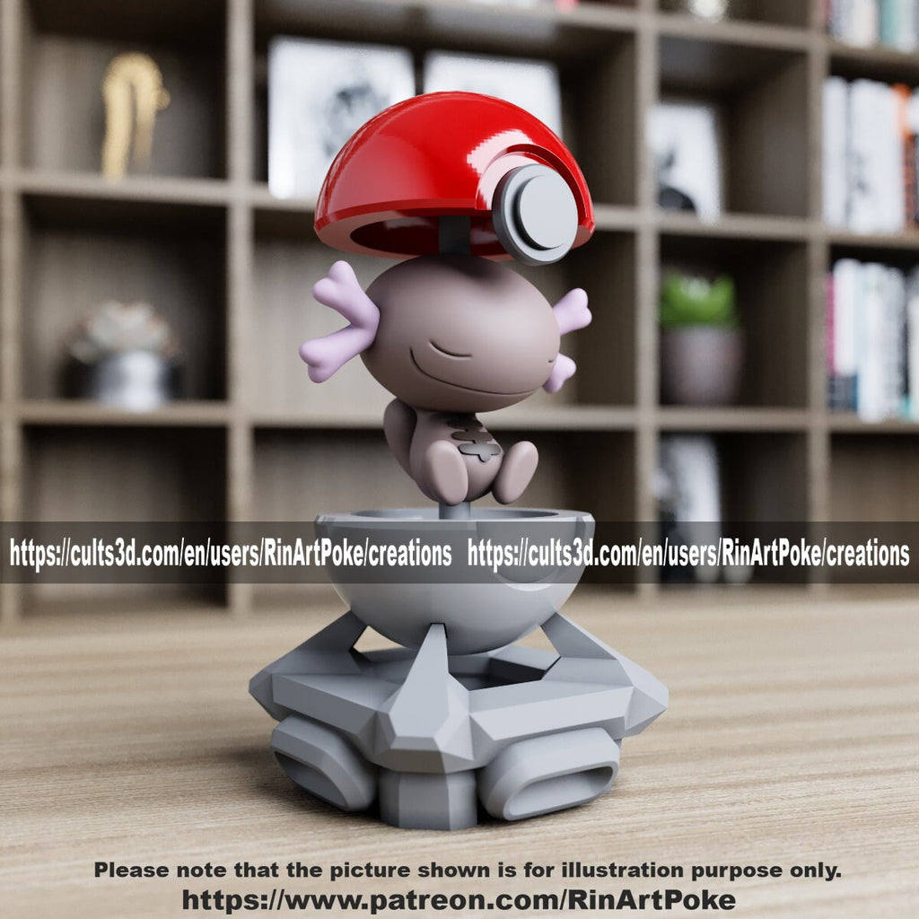 Wooper ball model/figurine(unpainted) - Griffins3dfigurines