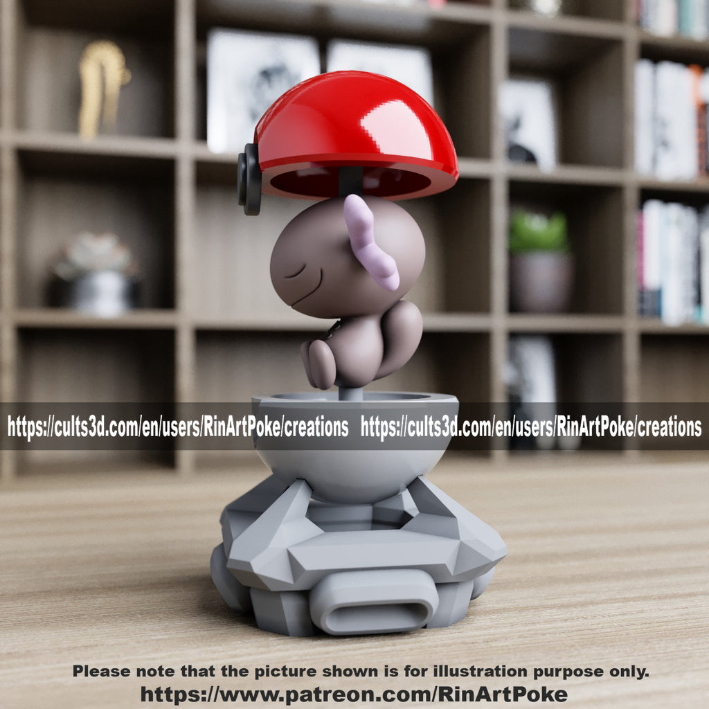 Wooper ball model/figurine(unpainted) - Griffins3dfigurines