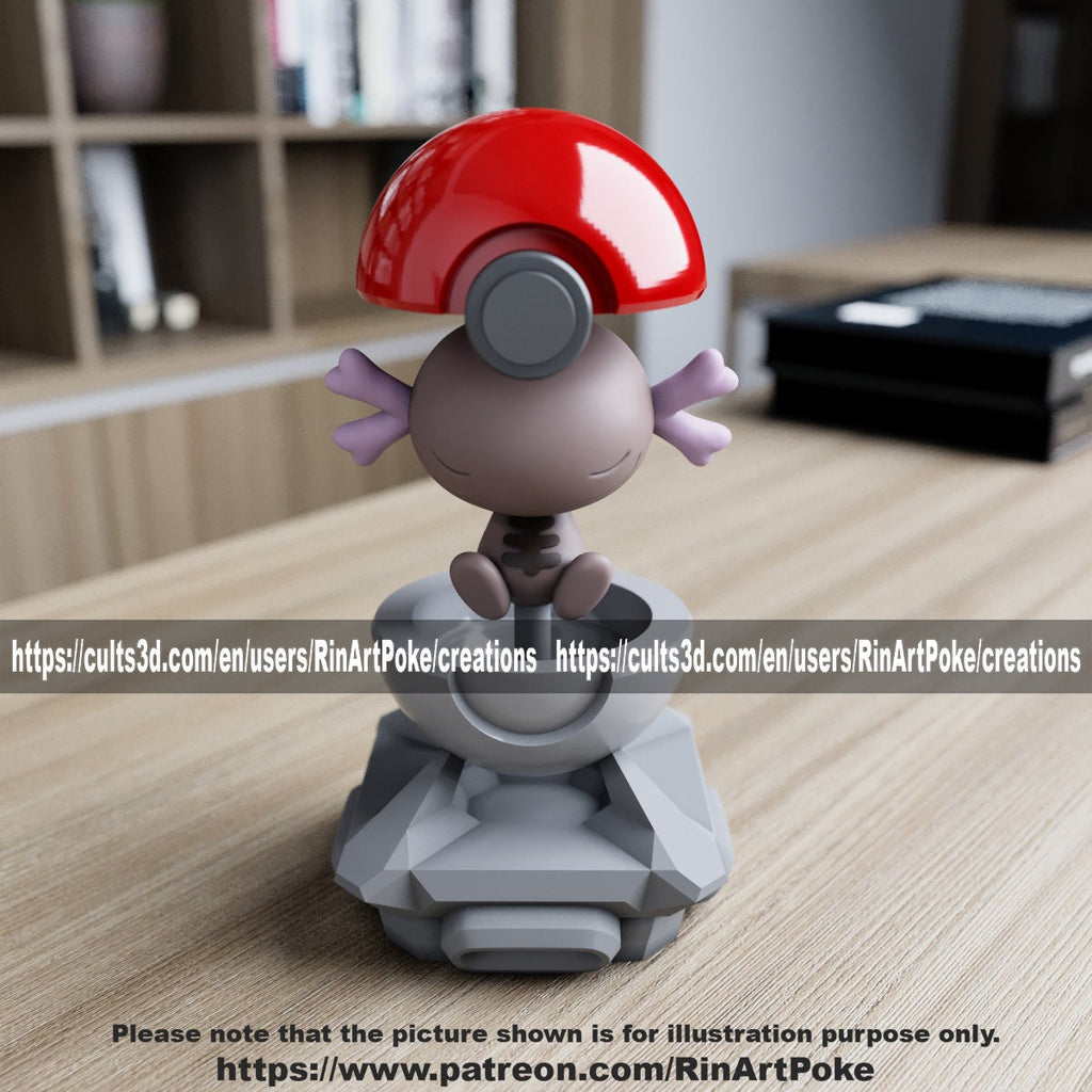 Wooper ball model/figurine(unpainted) - Griffins3dfigurines