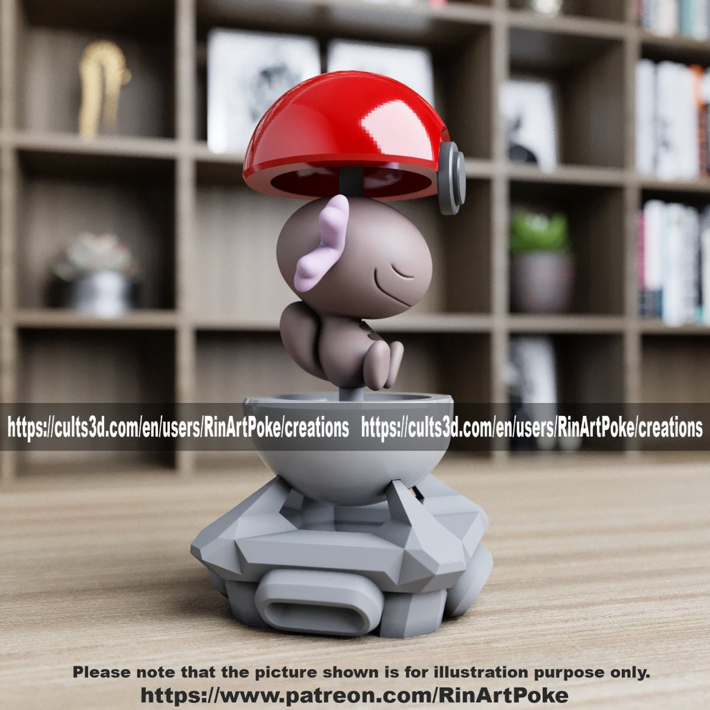 Wooper ball model/figurine(unpainted) - Griffins3dfigurines