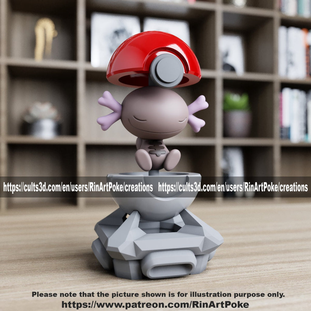 Wooper ball model/figurine(unpainted) - Griffins3dfigurines