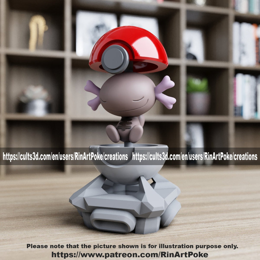 Wooper ball model/figurine(unpainted) - Griffins3dfigurines