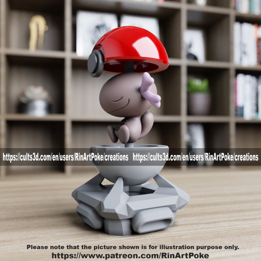 Wooper ball model/figurine(unpainted) - Griffins3dfigurines