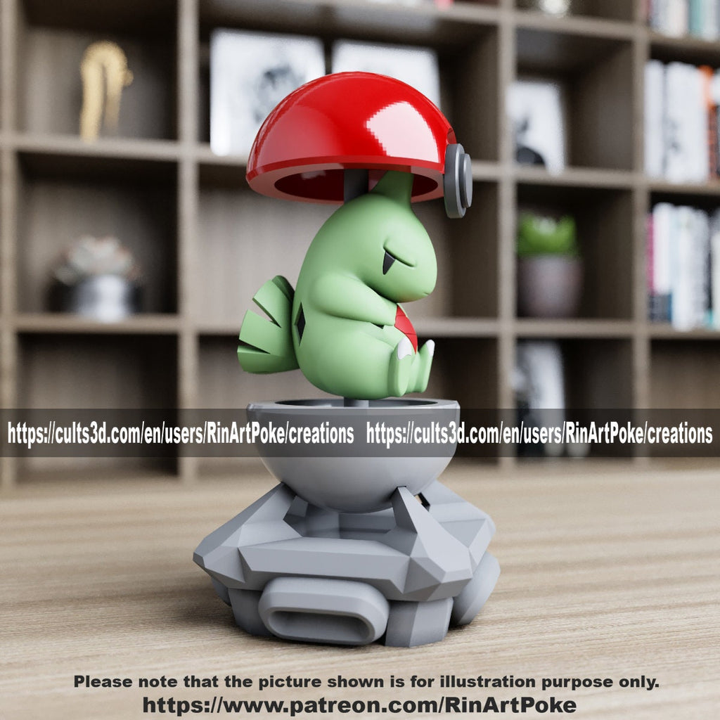 Larvitar in a ball(unpainted) - Griffins3dfigurines